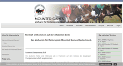 Desktop Screenshot of mounted-games.de